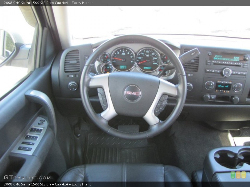 Ebony Interior Steering Wheel for the 2008 GMC Sierra 1500 SLE Crew Cab 4x4 #55068210