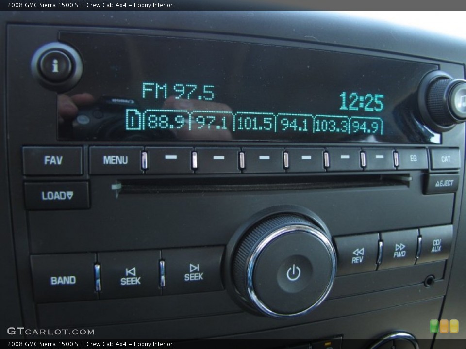 Ebony Interior Audio System for the 2008 GMC Sierra 1500 SLE Crew Cab 4x4 #55068228