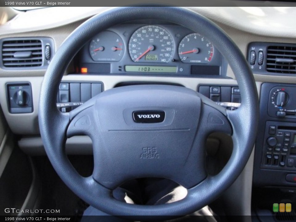 Beige Interior Steering Wheel for the 1998 Volvo V70 GLT #55069449