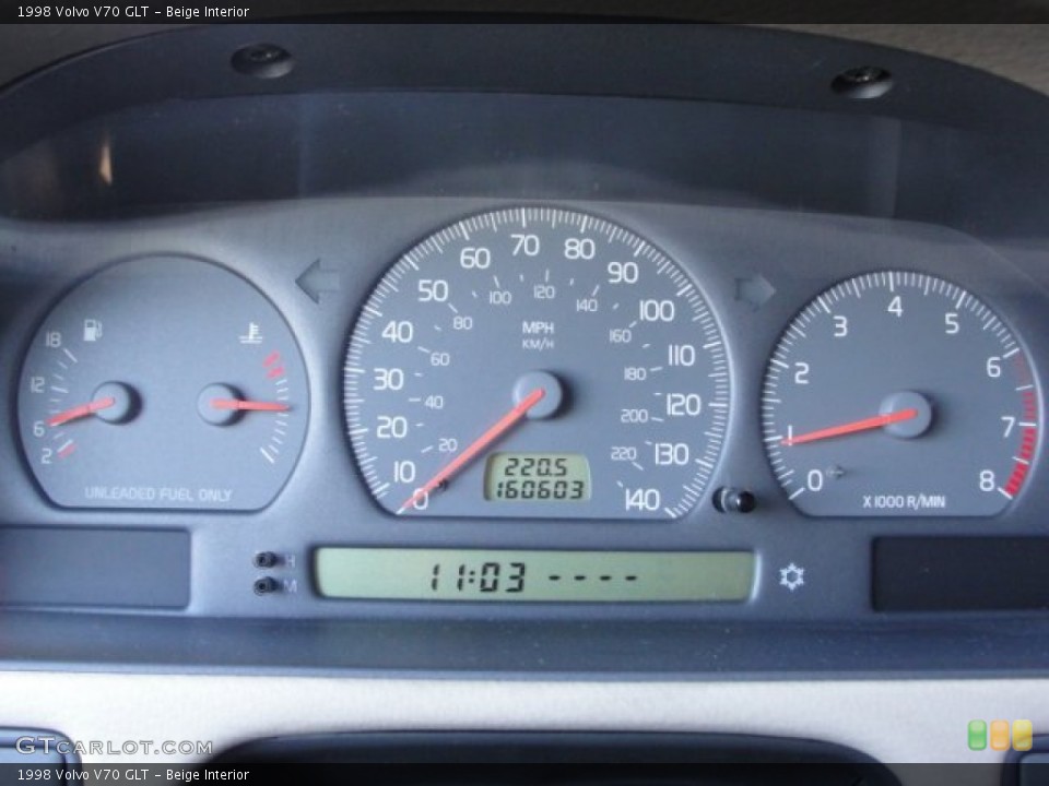 Beige Interior Gauges for the 1998 Volvo V70 GLT #55069455