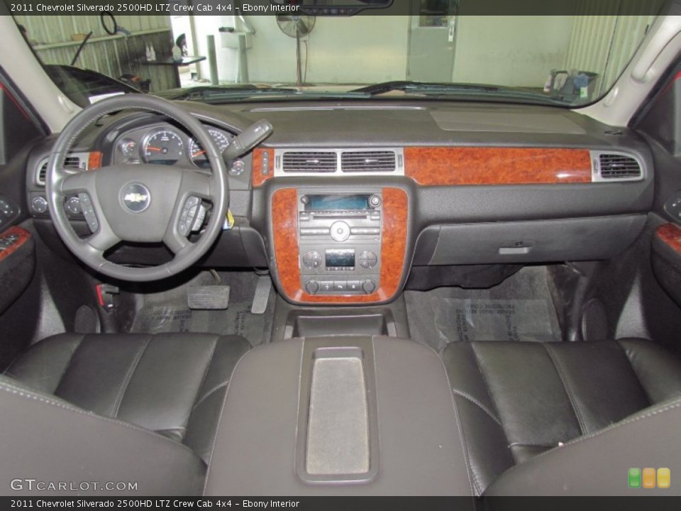 Ebony Interior Dashboard for the 2011 Chevrolet Silverado 2500HD LTZ Crew Cab 4x4 #55077124