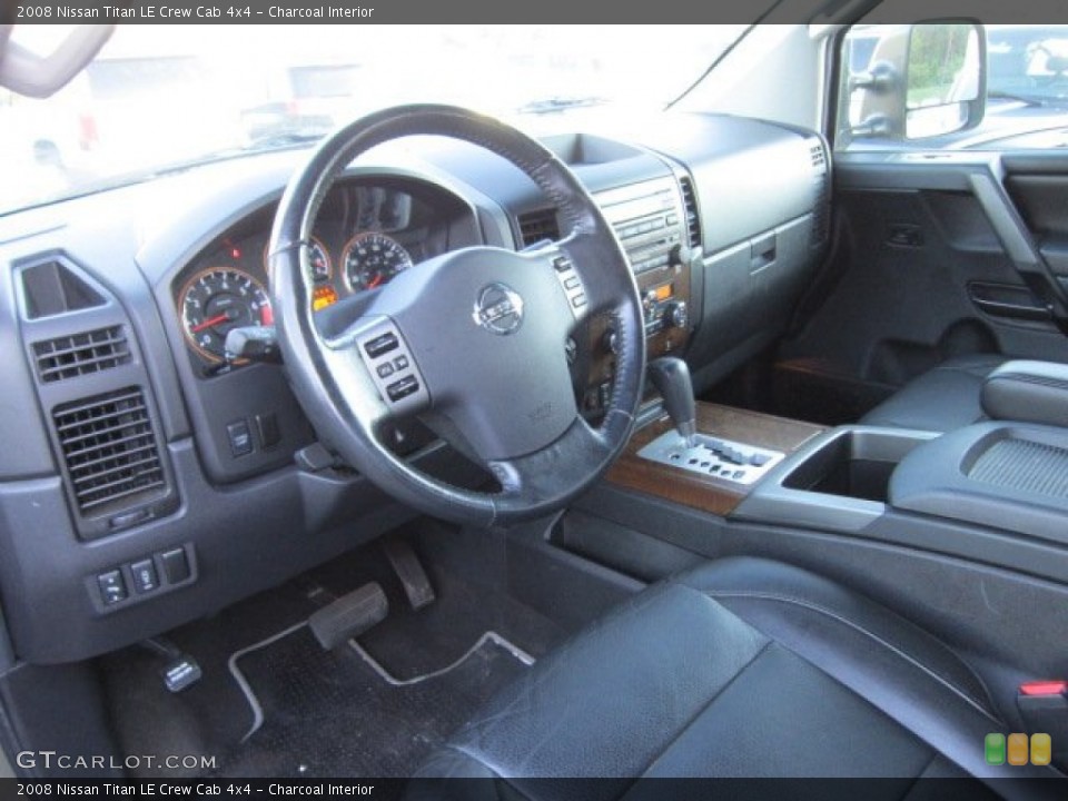 Charcoal Interior Prime Interior for the 2008 Nissan Titan LE Crew Cab 4x4 #55077730