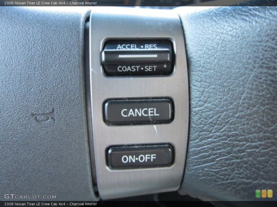Charcoal Interior Controls for the 2008 Nissan Titan LE Crew Cab 4x4 #55077749