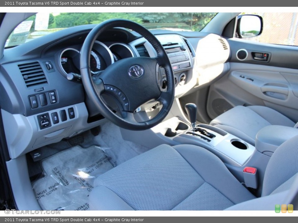 Graphite Gray Interior Photo for the 2011 Toyota Tacoma V6 TRD Sport Double Cab 4x4 #55079539