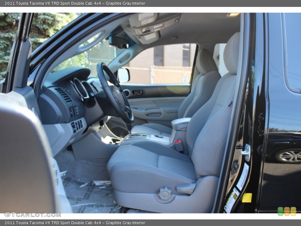 Graphite Gray Interior Photo for the 2011 Toyota Tacoma V6 TRD Sport Double Cab 4x4 #55079554