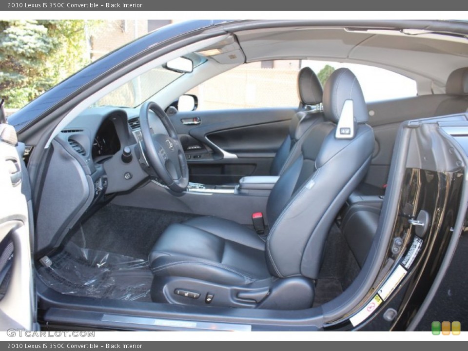 Black Interior Photo for the 2010 Lexus IS 350C Convertible #55082227