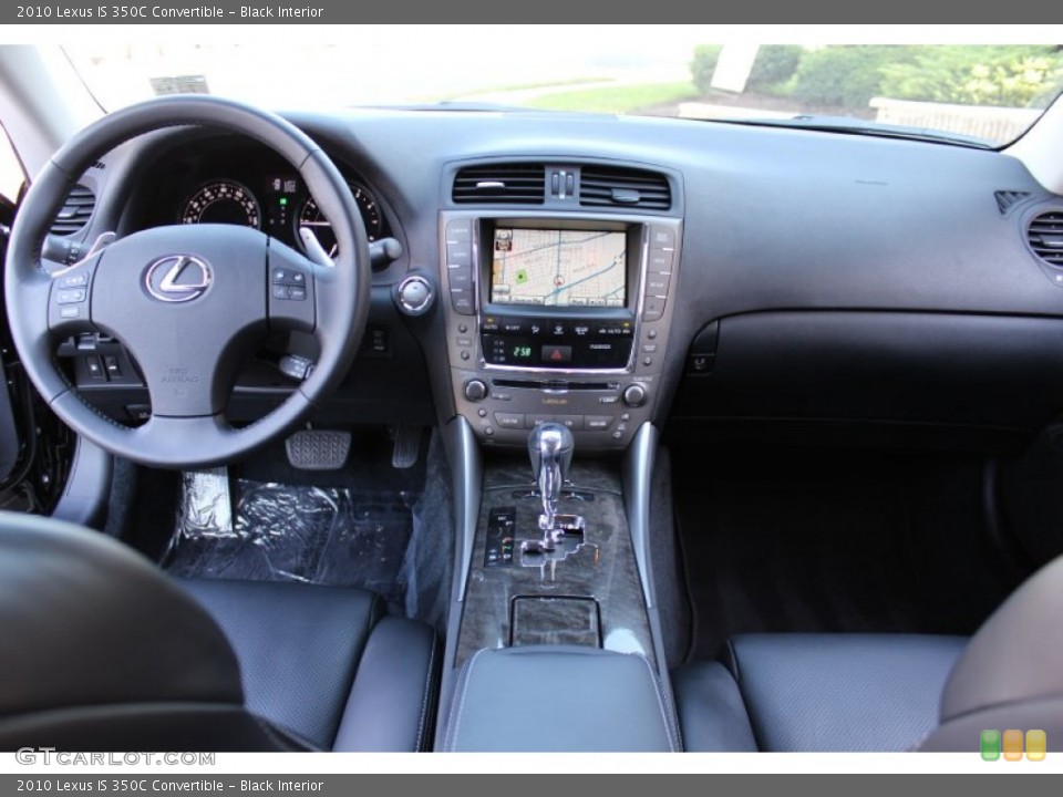Black Interior Dashboard for the 2010 Lexus IS 350C Convertible #55082248