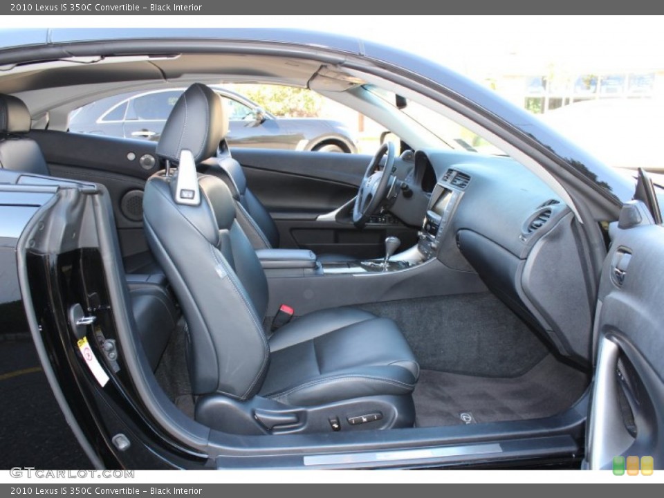 Black Interior Photo for the 2010 Lexus IS 350C Convertible #55082344