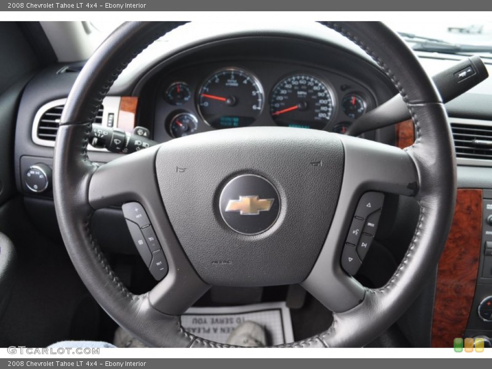 Ebony Interior Steering Wheel for the 2008 Chevrolet Tahoe LT 4x4 #55084123