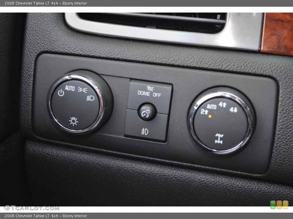 Ebony Interior Controls for the 2008 Chevrolet Tahoe LT 4x4 #55084195