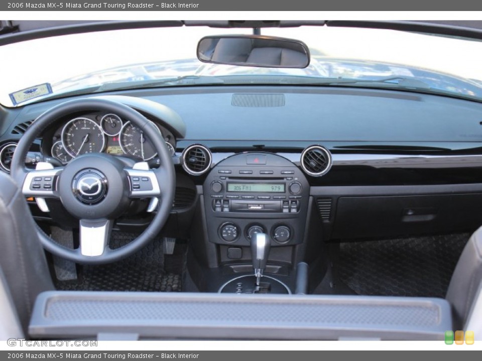 Black Interior Dashboard for the 2006 Mazda MX-5 Miata Grand Touring Roadster #55084886