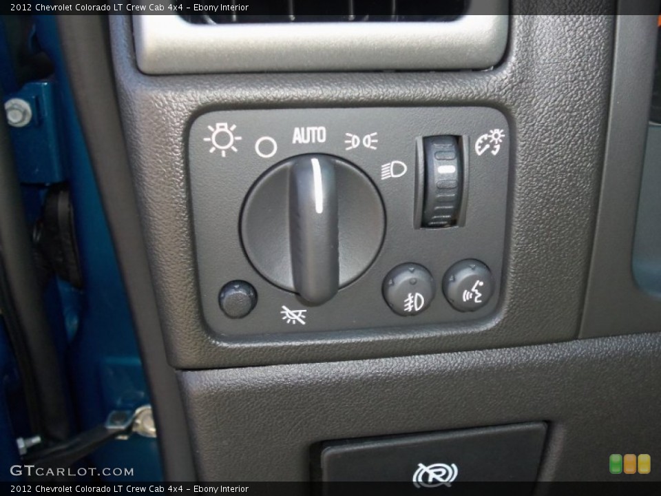 Ebony Interior Controls for the 2012 Chevrolet Colorado LT Crew Cab 4x4 #55086286