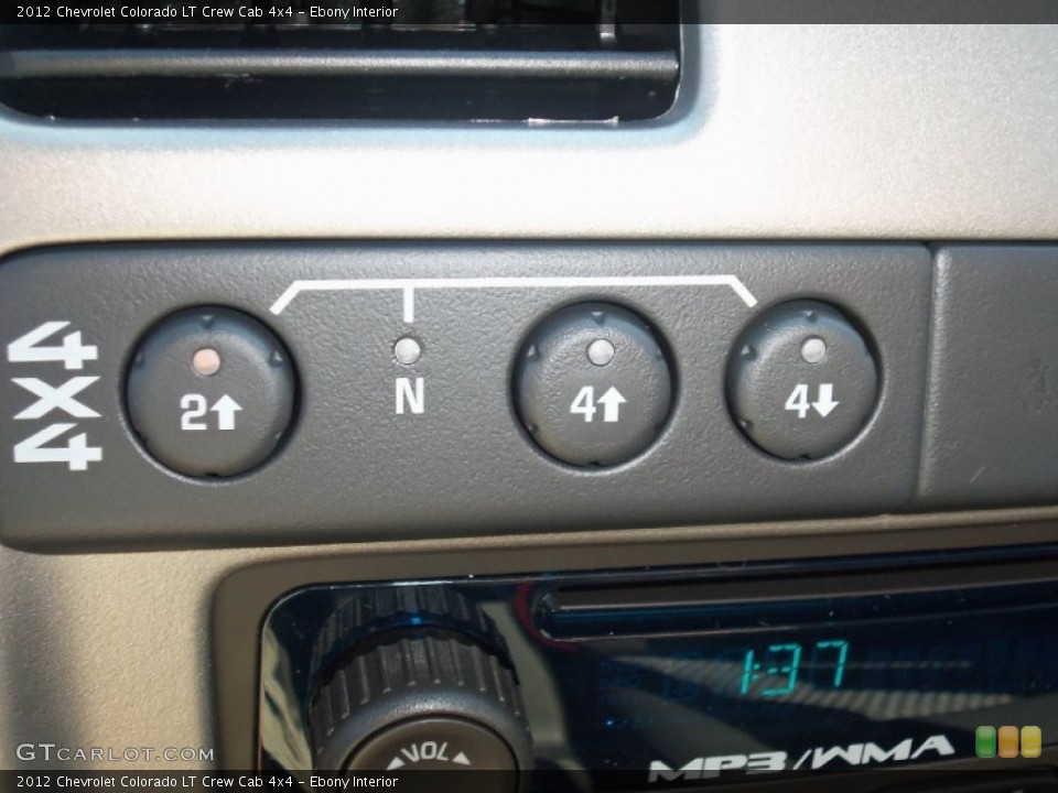Ebony Interior Controls for the 2012 Chevrolet Colorado LT Crew Cab 4x4 #55086310