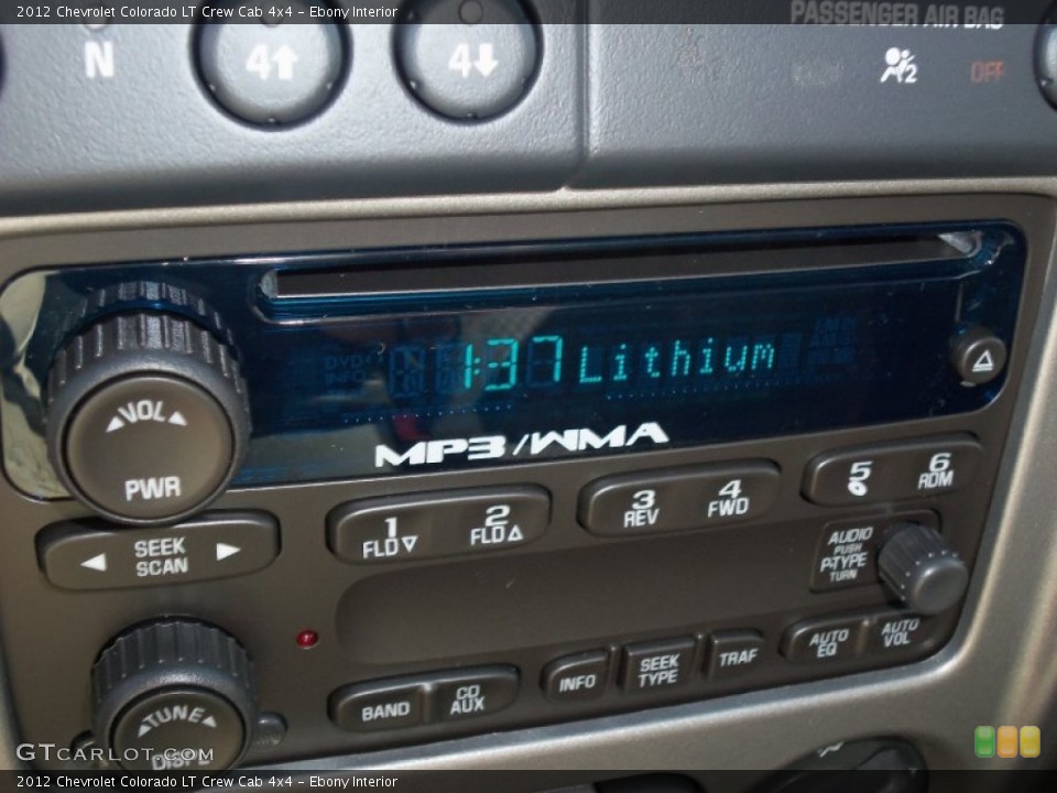 Ebony Interior Audio System for the 2012 Chevrolet Colorado LT Crew Cab 4x4 #55086319