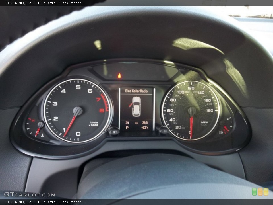 Black Interior Gauges for the 2012 Audi Q5 2.0 TFSI quattro #55087015