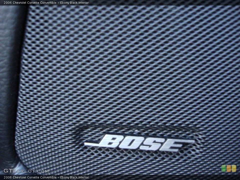 Ebony Black Interior Audio System for the 2006 Chevrolet Corvette Convertible #55087372