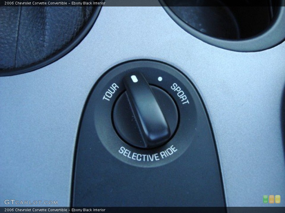 Ebony Black Interior Controls for the 2006 Chevrolet Corvette Convertible #55087411