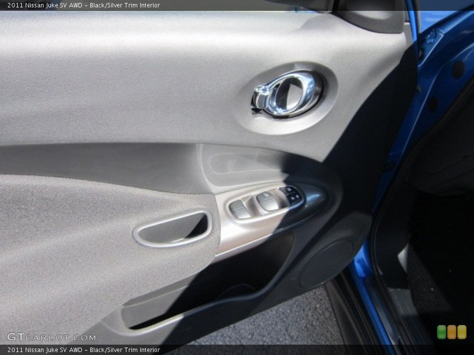 Black/Silver Trim Interior Door Panel for the 2011 Nissan Juke SV AWD #55088407