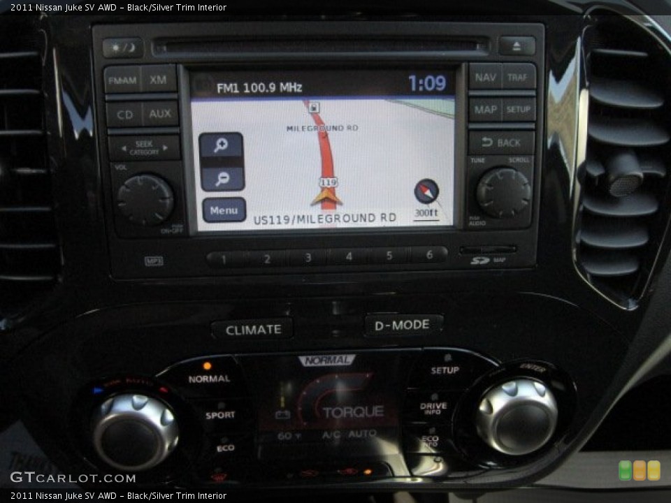 Black/Silver Trim Interior Navigation for the 2011 Nissan Juke SV AWD #55088416