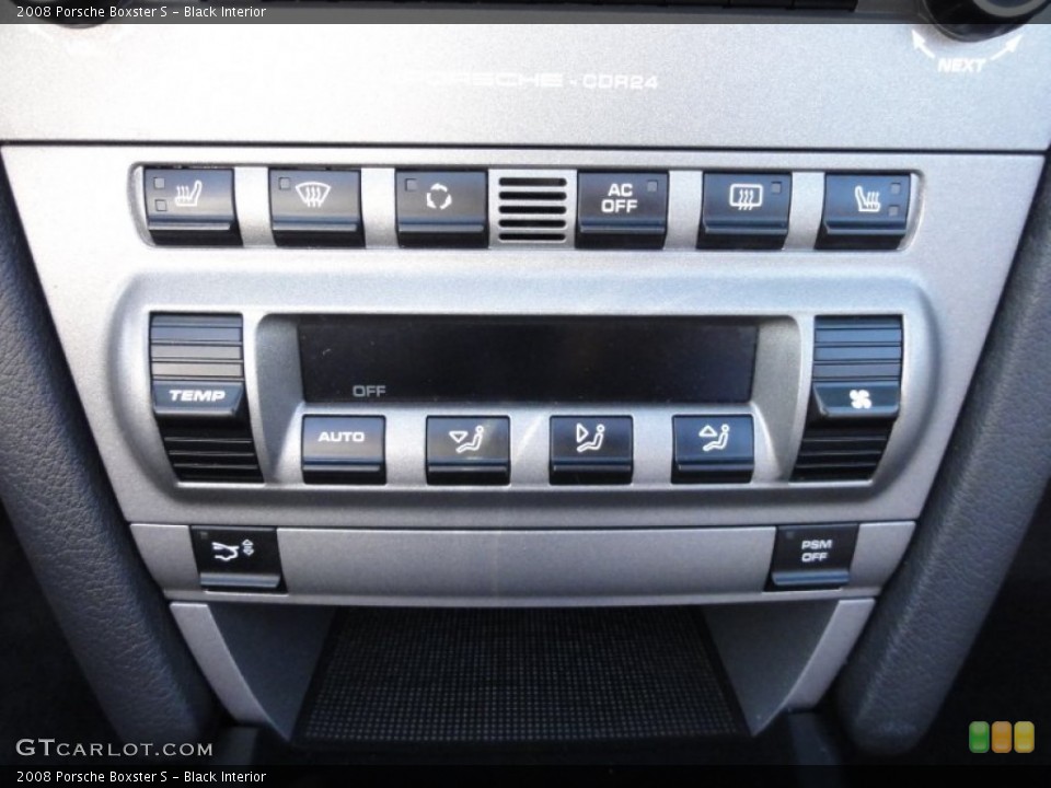 Black Interior Controls for the 2008 Porsche Boxster S #55091023