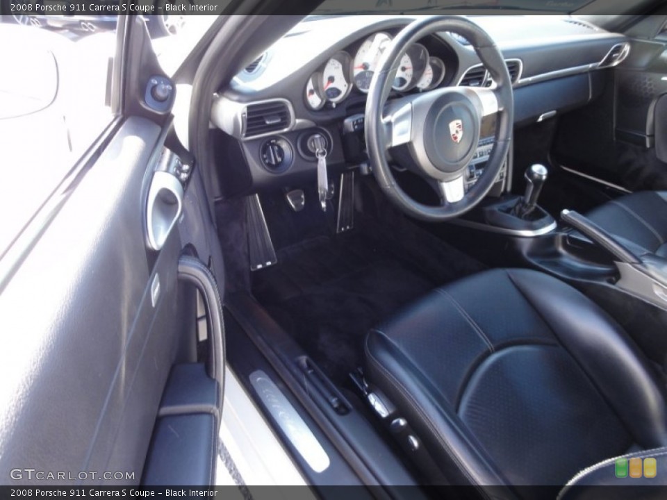 Black Interior Photo for the 2008 Porsche 911 Carrera S Coupe #55091188