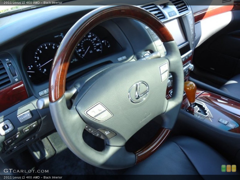 Black Interior Steering Wheel for the 2011 Lexus LS 460 AWD #55092014