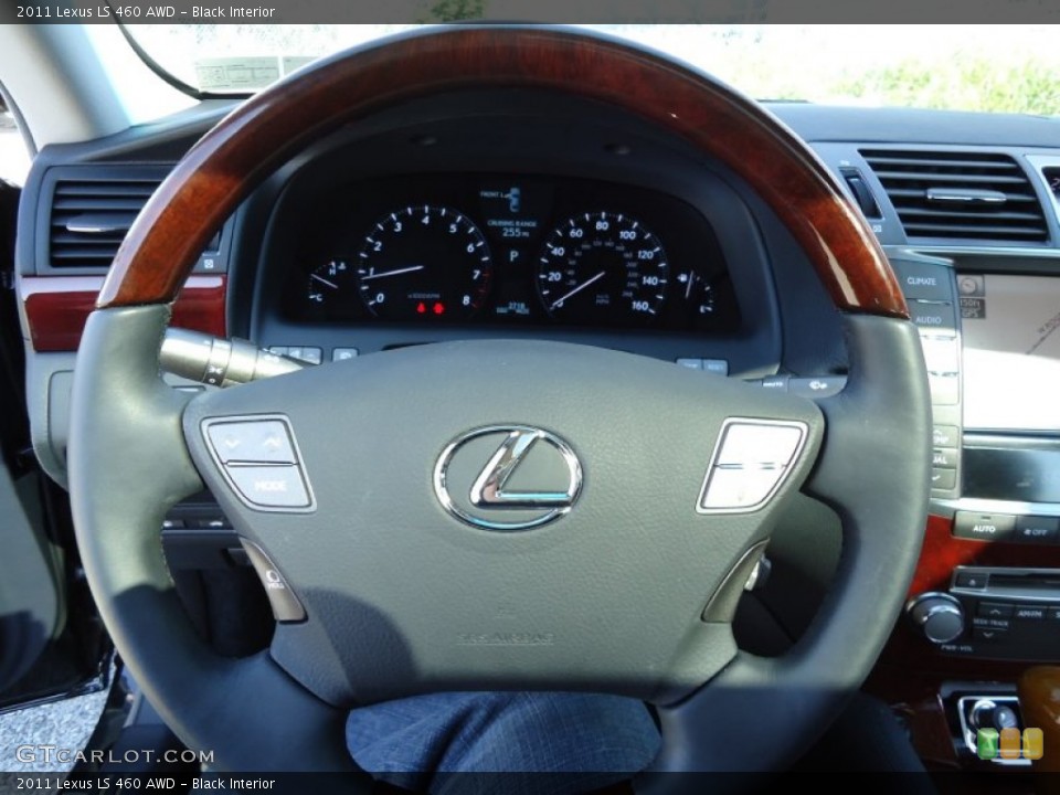 Black Interior Steering Wheel for the 2011 Lexus LS 460 AWD #55092226