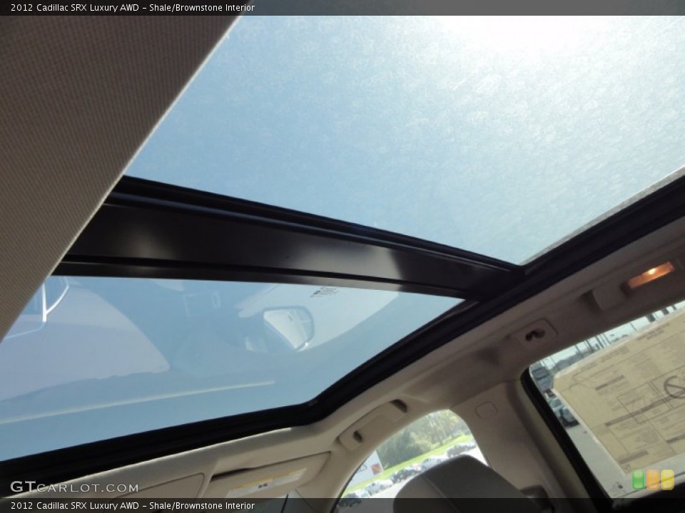 Shale/Brownstone Interior Sunroof for the 2012 Cadillac SRX Luxury AWD #55094475