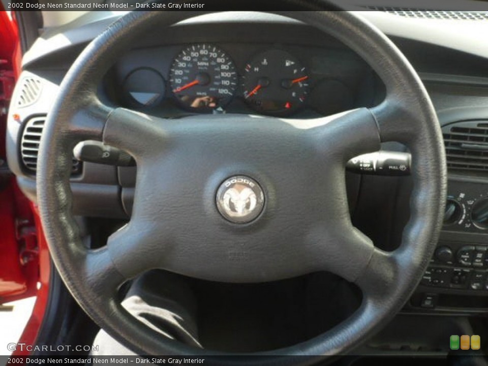 Dark Slate Gray Interior Steering Wheel for the 2002 Dodge Neon  #55095091