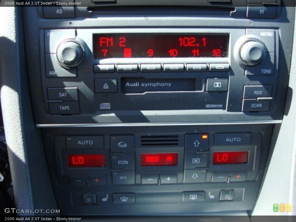 Ebony Interior Audio System for the 2006 Audi A4 2.0T Sedan #55096297