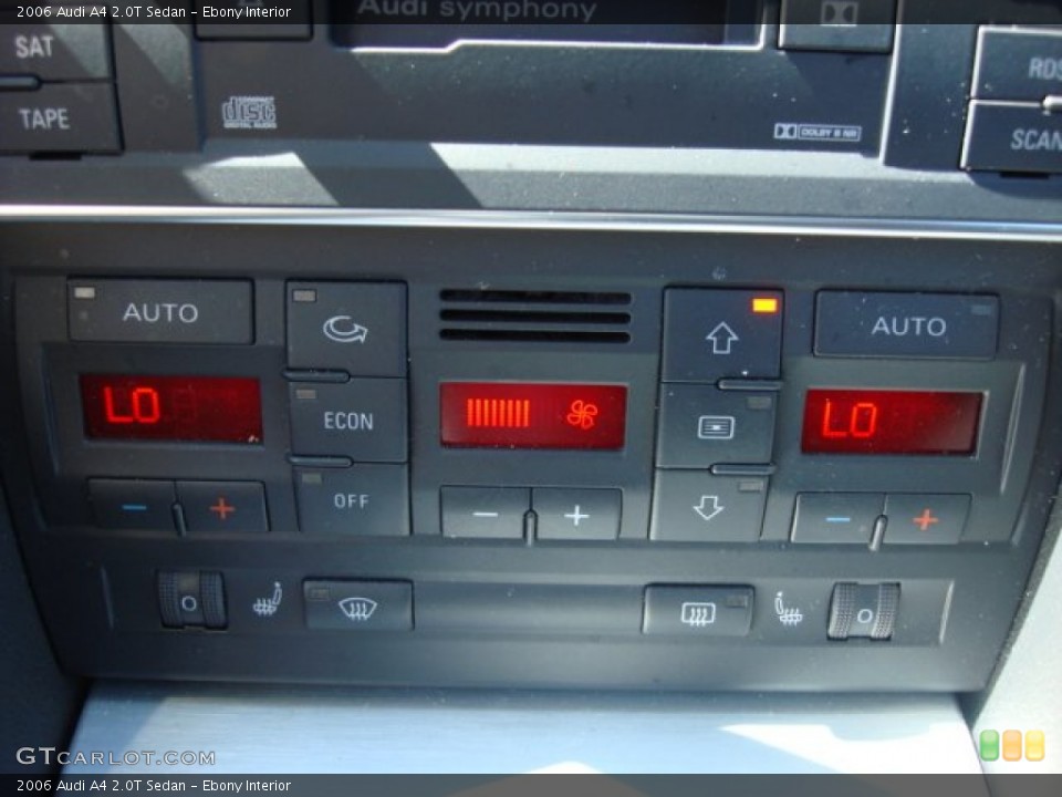Ebony Interior Controls for the 2006 Audi A4 2.0T Sedan #55096300