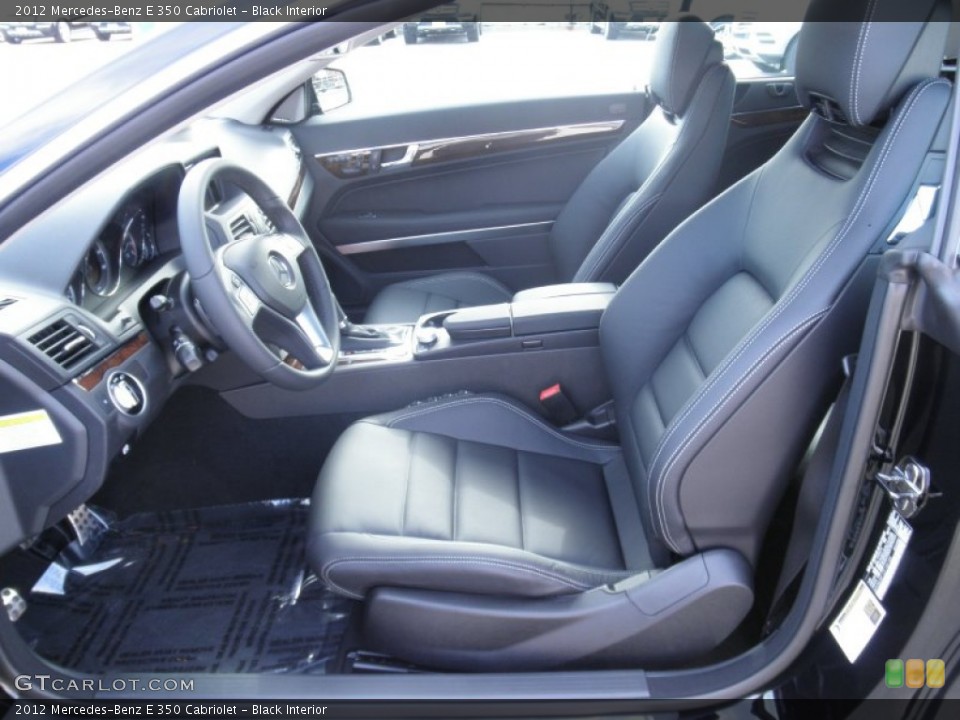 Black Interior Photo for the 2012 Mercedes-Benz E 350 Cabriolet #55097509