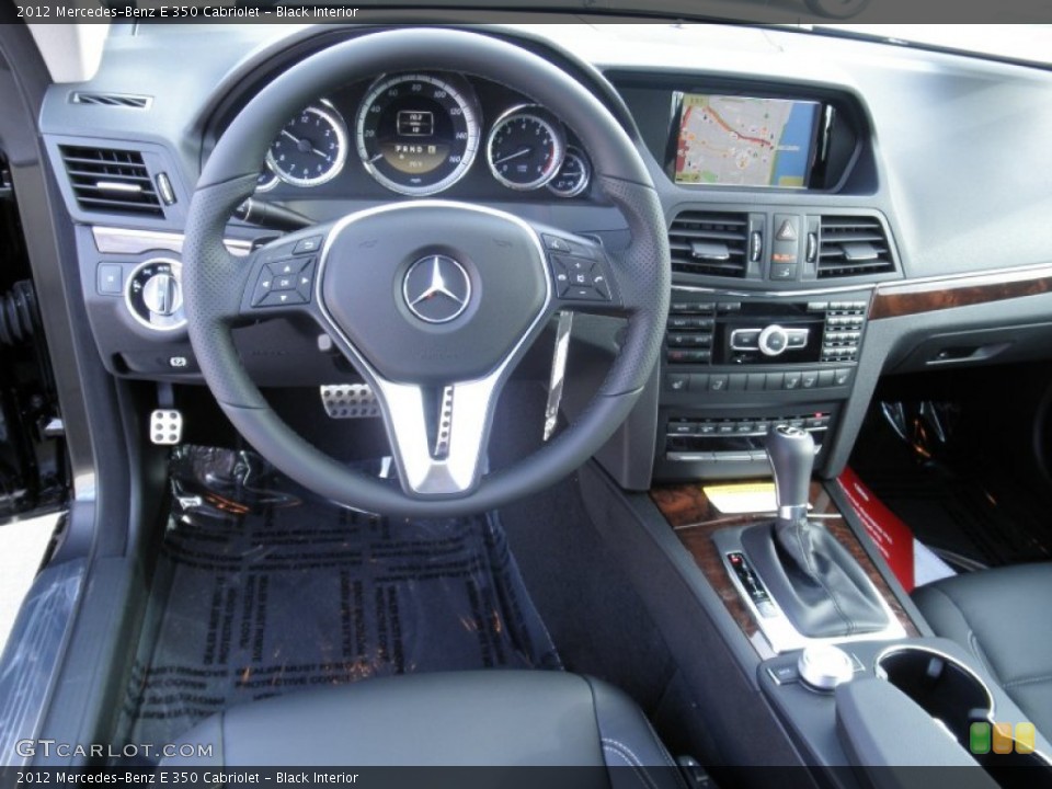 Black Interior Dashboard for the 2012 Mercedes-Benz E 350 Cabriolet #55097527