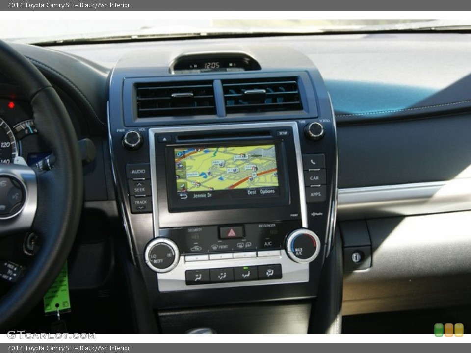 Black/Ash Interior Navigation for the 2012 Toyota Camry SE #55099549