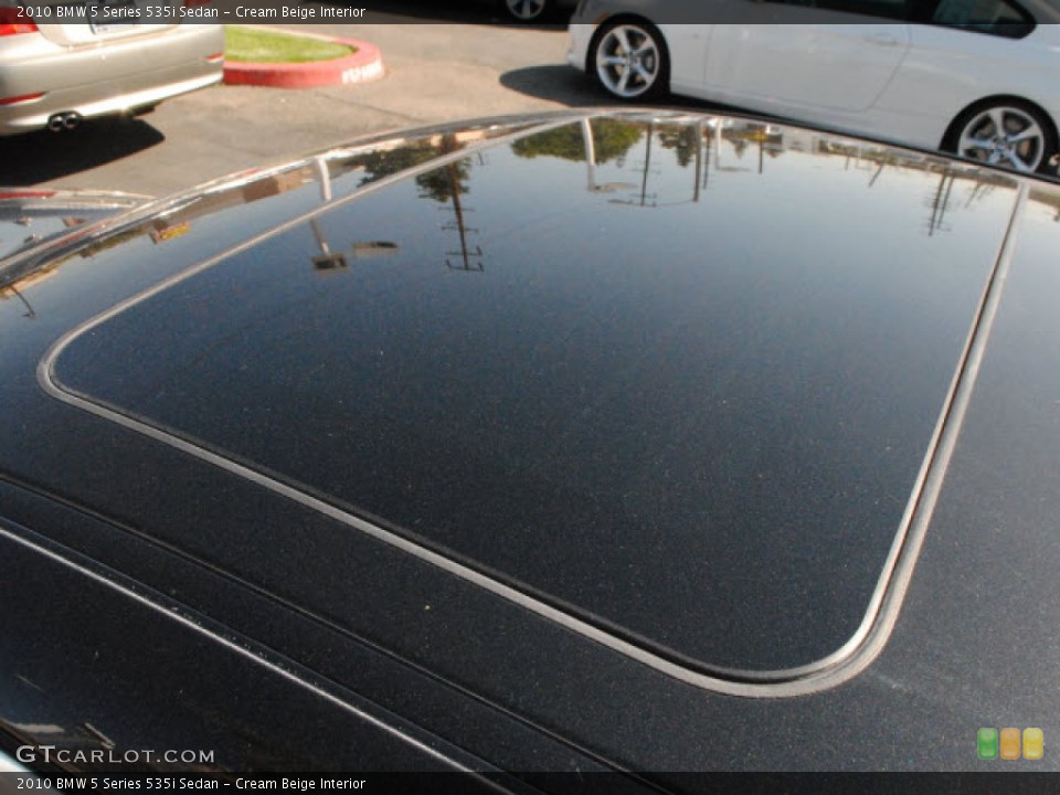Cream Beige Interior Sunroof for the 2010 BMW 5 Series 535i Sedan #55100086