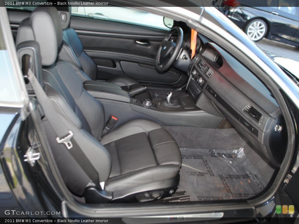 Black Novillo Leather Interior Photo for the 2011 BMW M3 Convertible #55100572