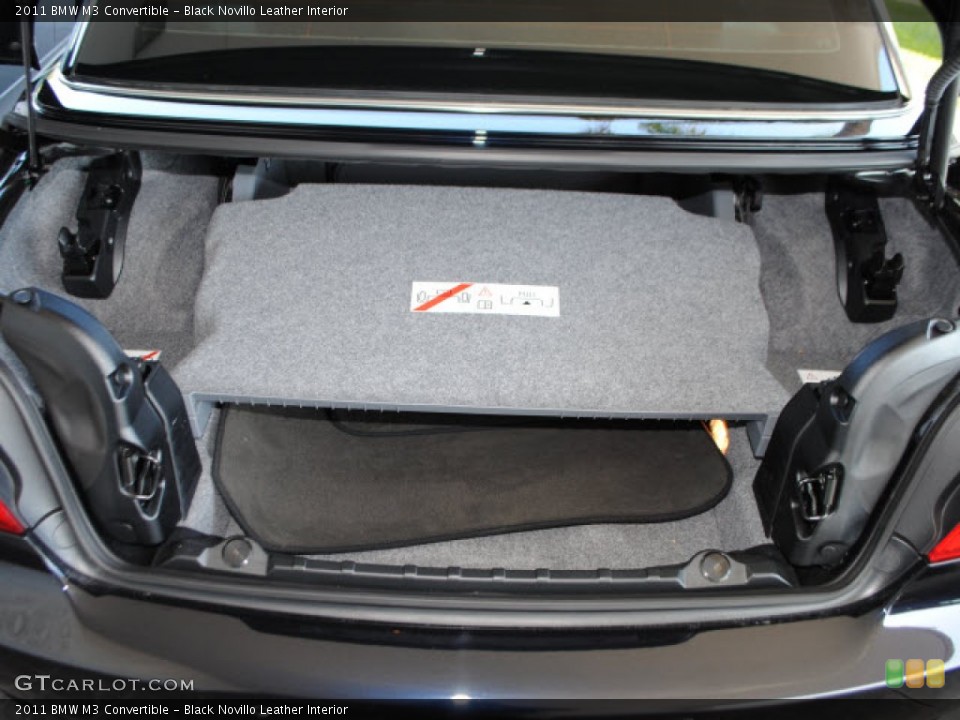 Black Novillo Leather Interior Trunk for the 2011 BMW M3 Convertible #55100590