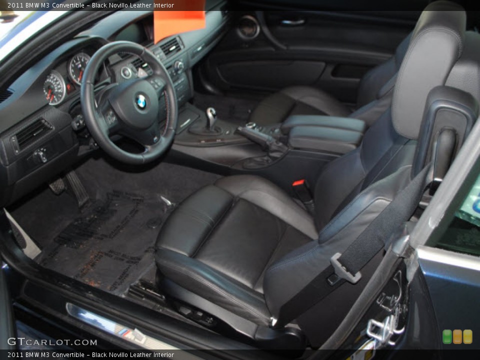 Black Novillo Leather Interior Photo for the 2011 BMW M3 Convertible #55100599