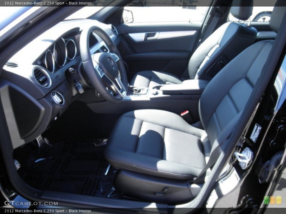 Black Interior Photo for the 2012 Mercedes-Benz C 250 Sport #55100809