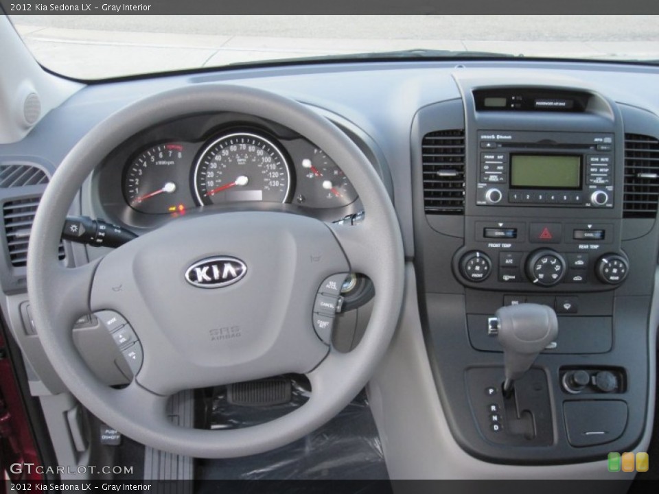 Gray Interior Dashboard for the 2012 Kia Sedona LX #55101855