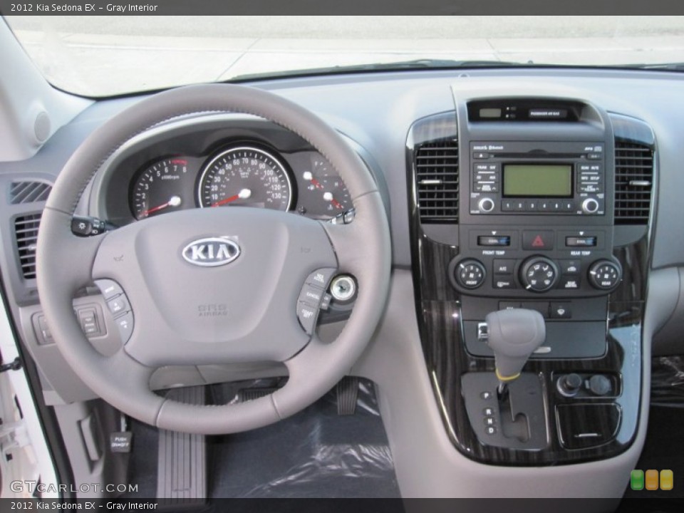 Gray Interior Dashboard for the 2012 Kia Sedona EX #55101909