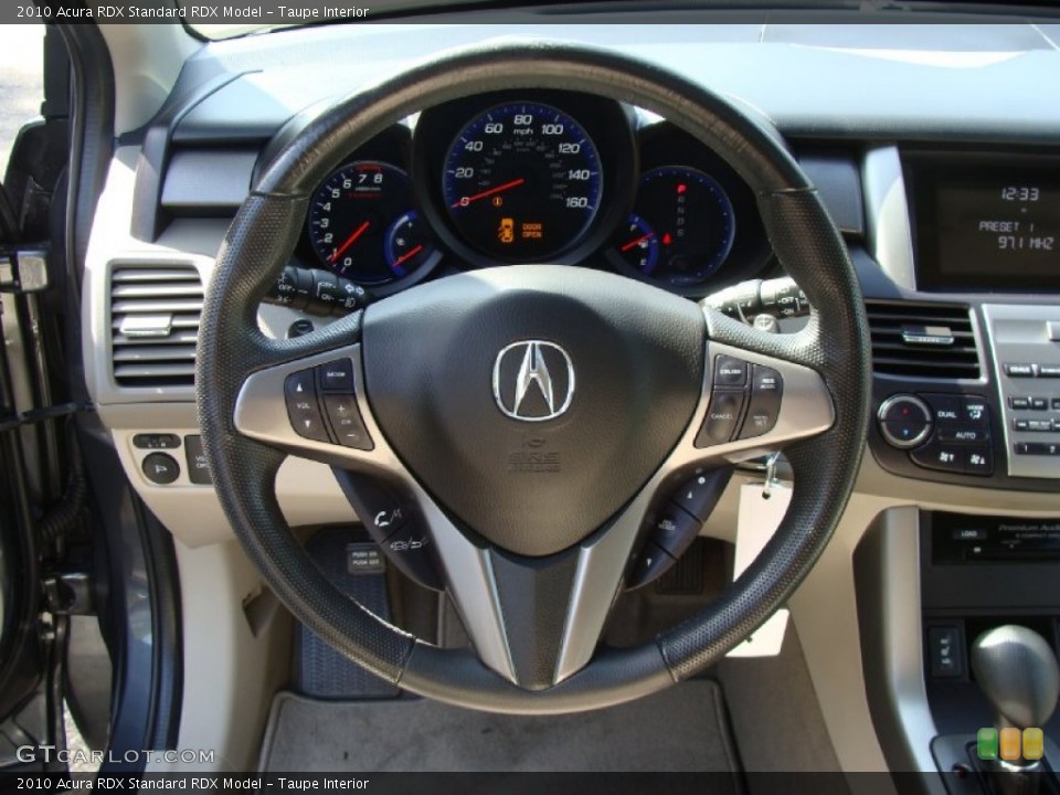 Taupe Interior Steering Wheel for the 2010 Acura RDX  #55102956