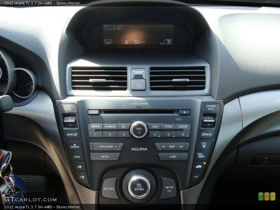 Ebony Interior Controls for the 2012 Acura TL 3.7 SH-AWD #55103562