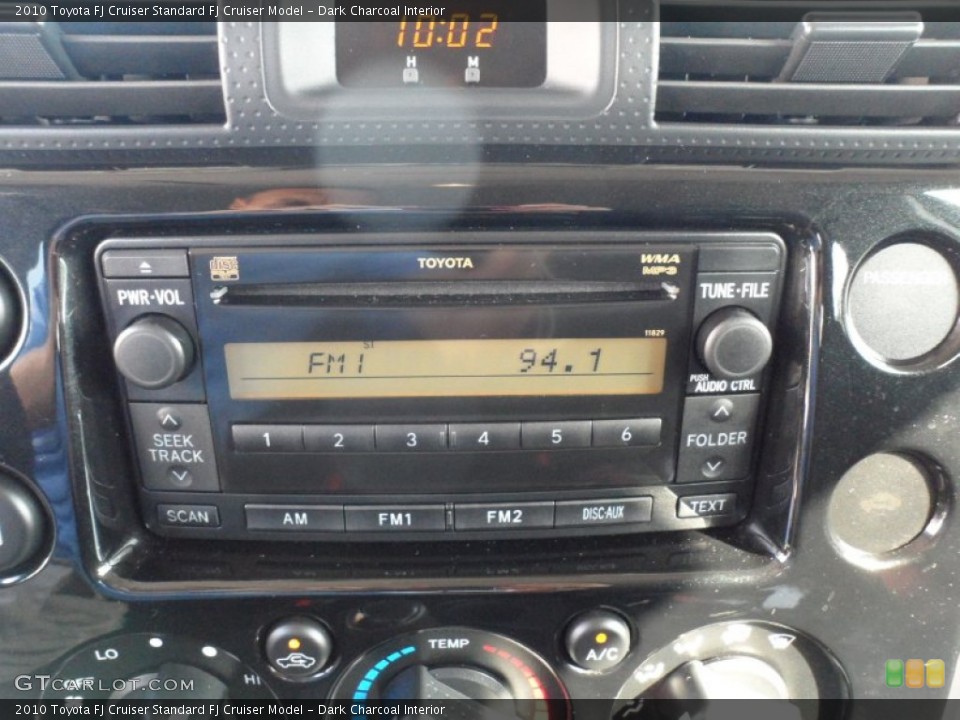 Dark Charcoal Interior Audio System for the 2010 Toyota FJ Cruiser  #55106016