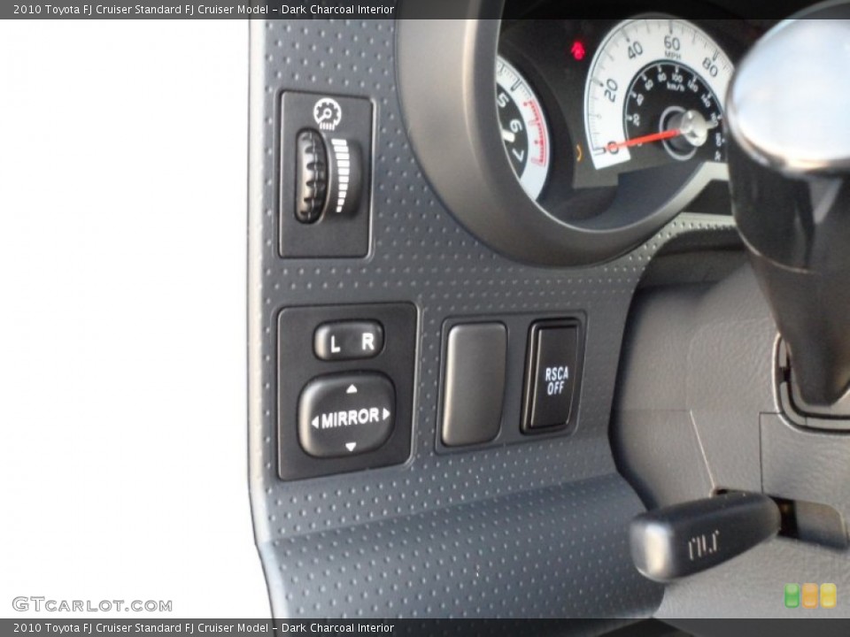 Dark Charcoal Interior Controls for the 2010 Toyota FJ Cruiser  #55106076
