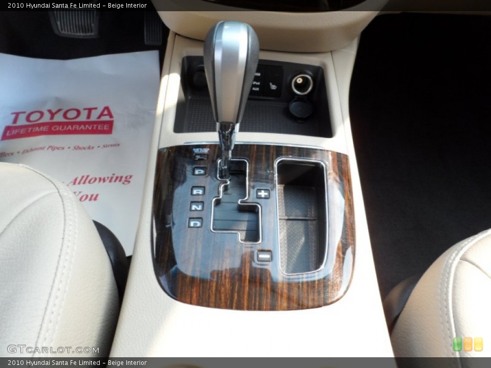 Beige Interior Transmission for the 2010 Hyundai Santa Fe Limited #55106474