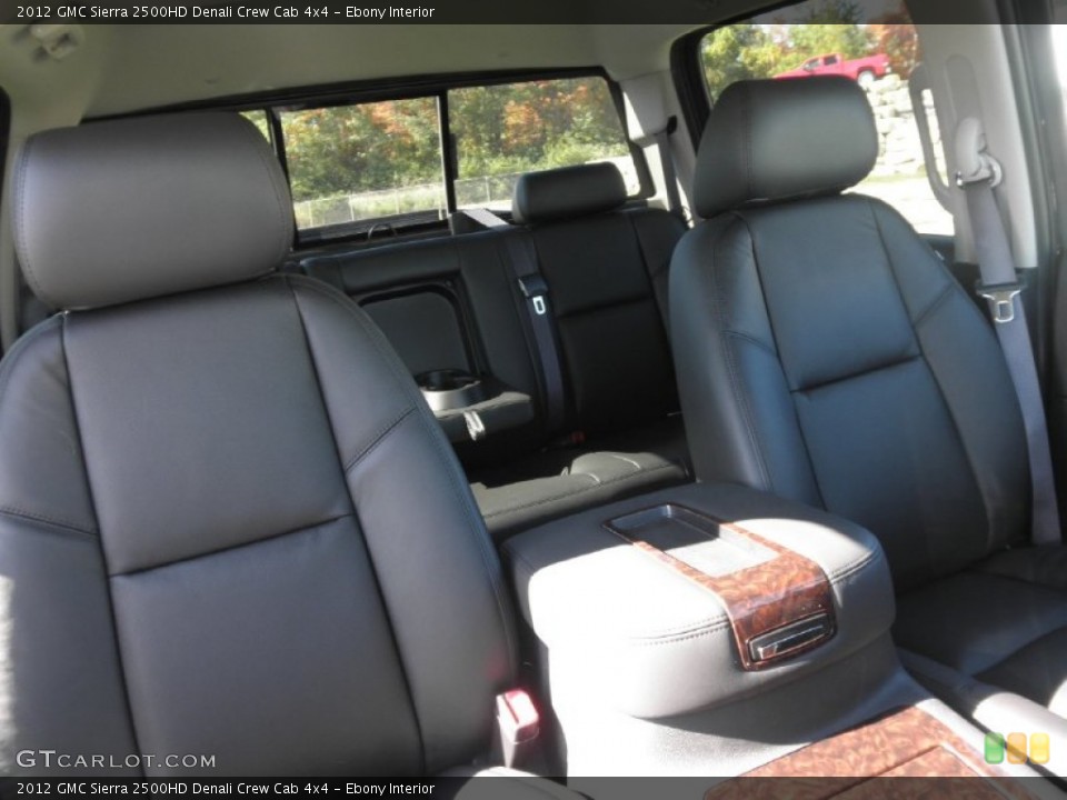 Ebony Interior Photo for the 2012 GMC Sierra 2500HD Denali Crew Cab 4x4 #55107504