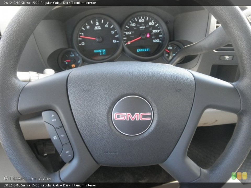 Dark Titanium Interior Steering Wheel for the 2012 GMC Sierra 1500 Regular Cab #55108359