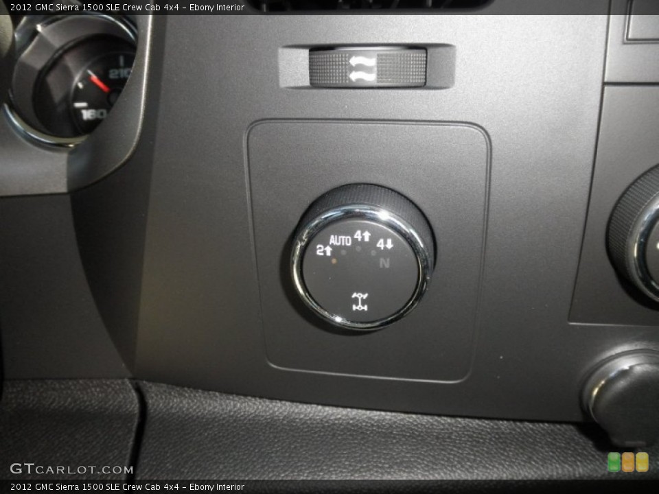 Ebony Interior Controls for the 2012 GMC Sierra 1500 SLE Crew Cab 4x4 #55108488