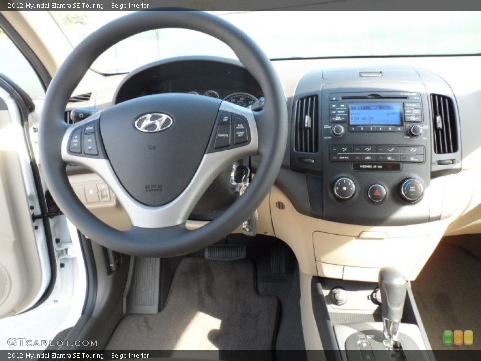Beige Interior Dashboard for the 2012 Hyundai Elantra SE Touring #55109757